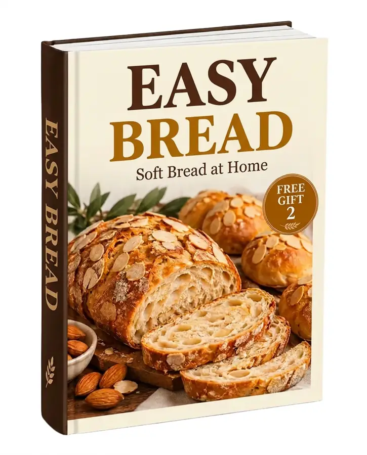 A 3D bread book with golden bread on the cover
