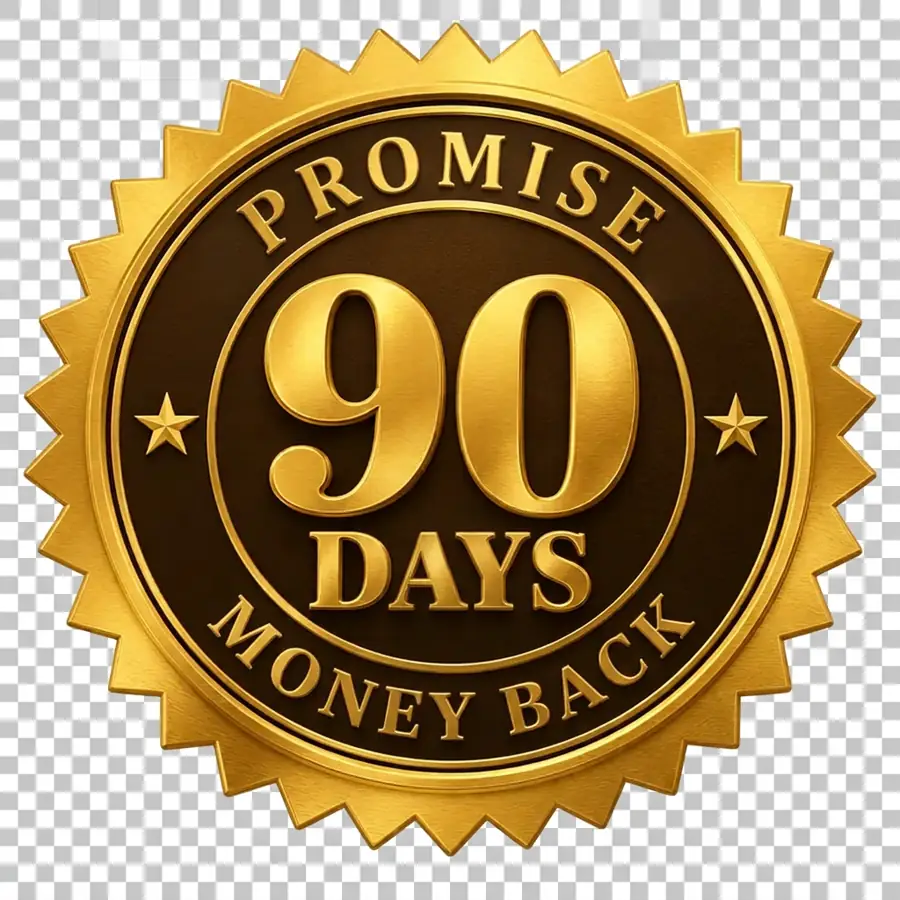 90-day money-back seal